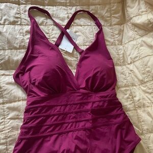SHEIN Women's One Piece in Deep Pink